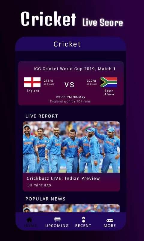 Cricket Love Guru-Live Cricket Scores & News स्क्रीनशॉट 2