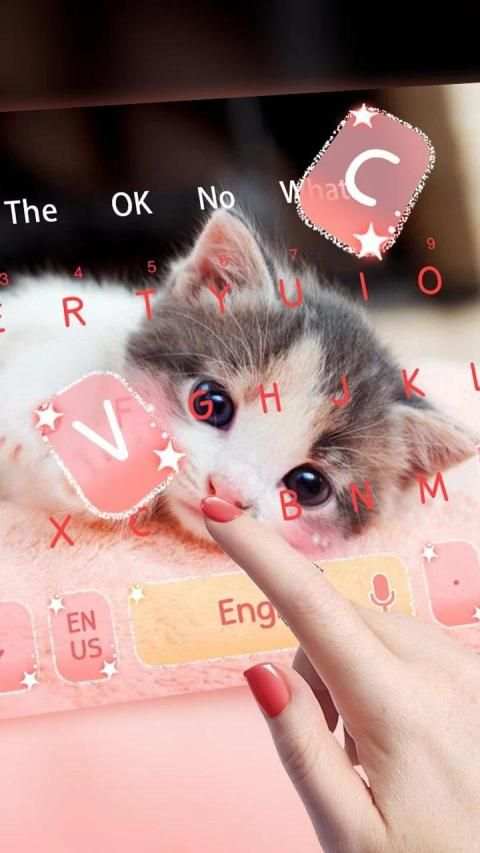Cute Little Kitty keyboard screenshot 3