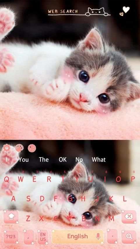 Cute Little Kitty keyboard screenshot 1