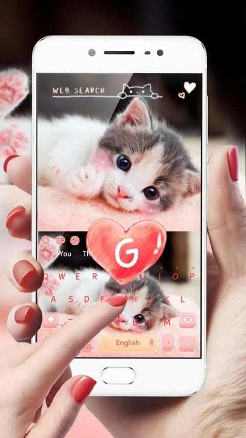Cute Little Kitty keyboard screenshot 4