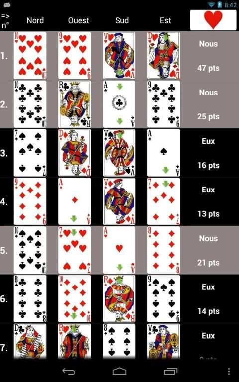 Belote Andr Free स्क्रीनशॉट 1