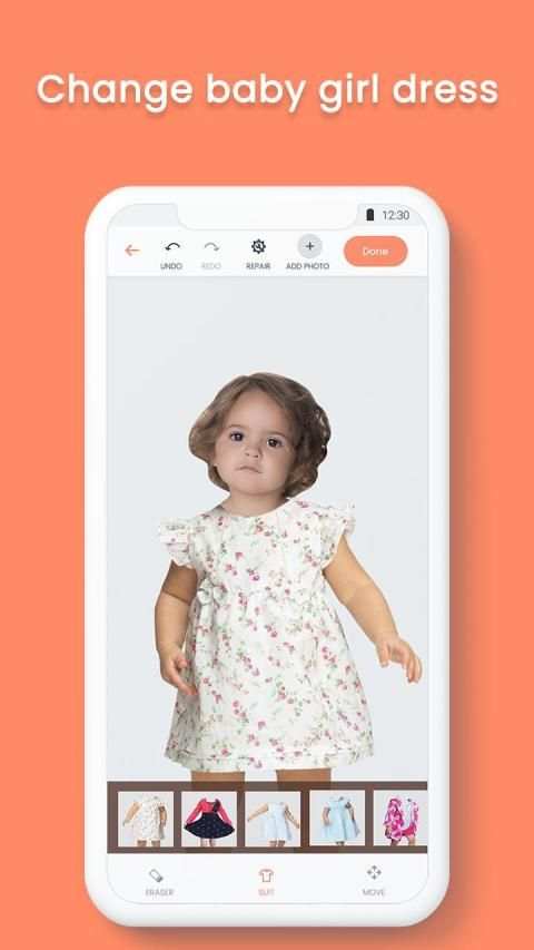 Baby Girl Photo Suit Studio screenshot 5