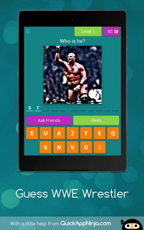 Guess WWE Wrestler स्क्रीनशॉट 16