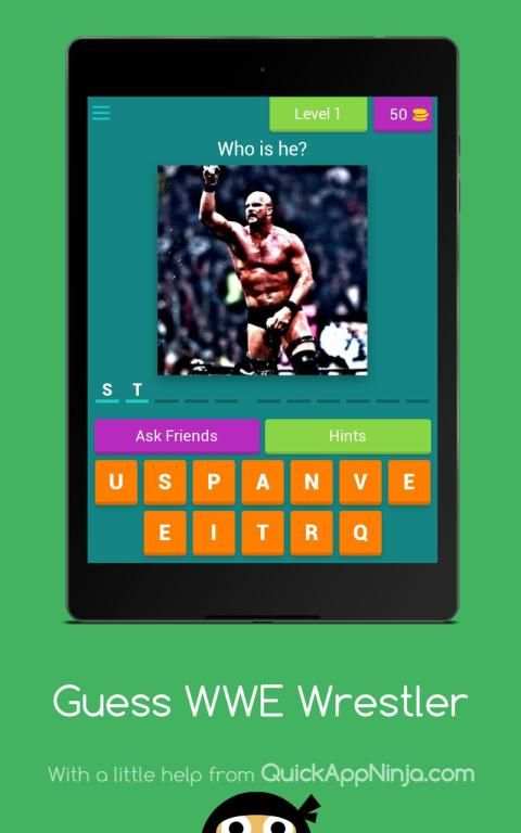 Guess WWE Wrestler स्क्रीनशॉट 1