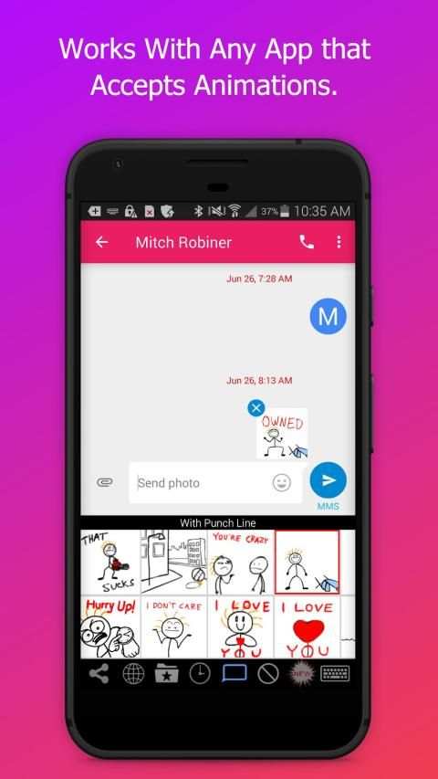 Stick Texting for WhatsApp screenshot 38