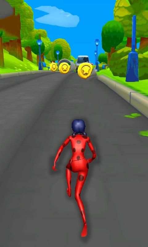 Subway Ladybug Super 3D Hero Adventure game स्क्रीनशॉट 1