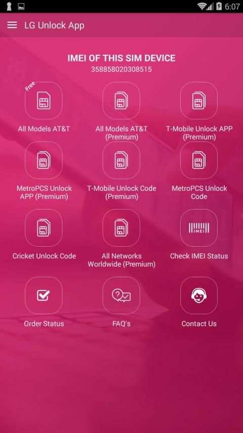 Free Unlock LG Mobile SIM screenshot 8