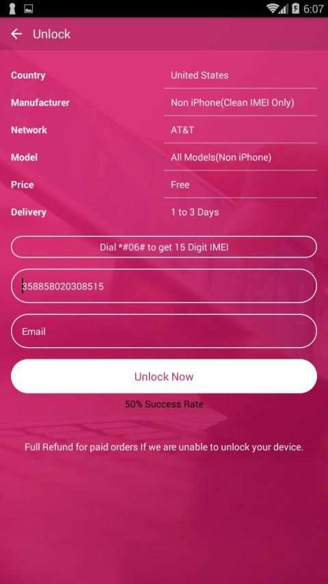 Free Unlock LG Mobile SIM screenshot 7