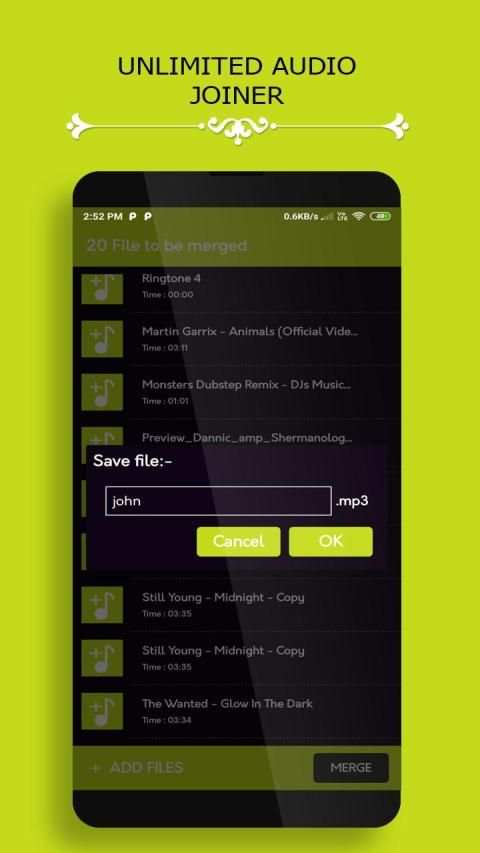 MP3 Merger : Audio Joiner स्क्रीनशॉट 4