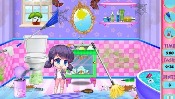 Lady Doll Makeover Room : Clean – Fashion – Game screenshot 2