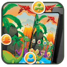 Cartoon Green Nature Dragon Theme आइकन