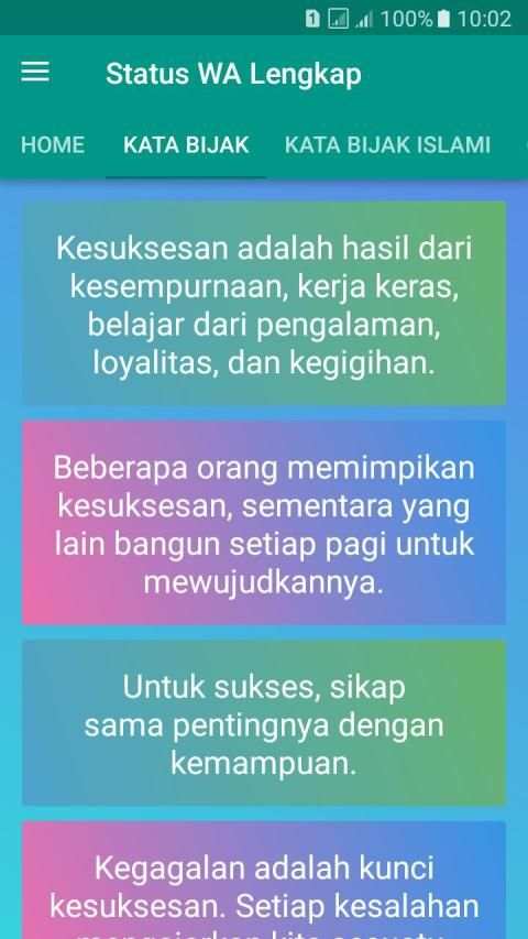 Status WA Lengkap - Keren dan Lucu screenshot 7