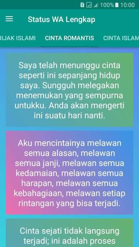 Status WA Lengkap - Keren dan Lucu screenshot 5