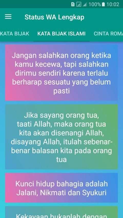 Status WA Lengkap - Keren dan Lucu screenshot 2