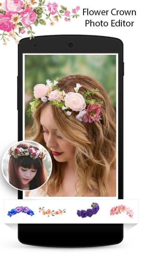 Flower Crown Photo Editor स्क्रीनशॉट 4