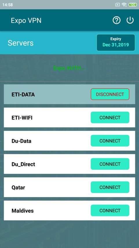 Expo VPN स्क्रीनशॉट 2