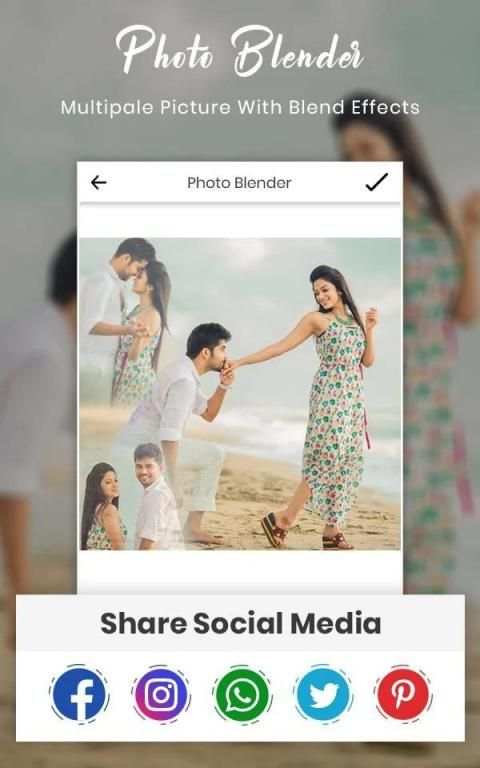 Multiple Photo Blender - Photo Mixer स्क्रीनशॉट 6
