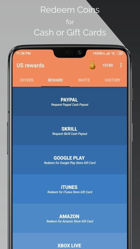 US rewards - Free Gift Cards and Cash screenshot 5