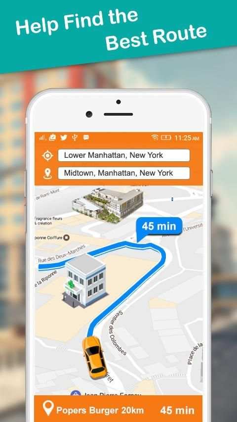GPS Location Route Finder Maps & Navigation स्क्रीनशॉट 5