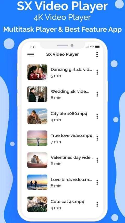 SX Video Player – 4K Video Player स्क्रीनशॉट 3