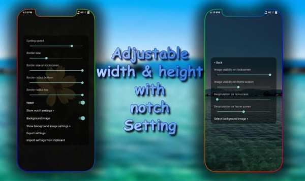 Borderlight Live Wallpaper : Edge lighting screenshot 1
