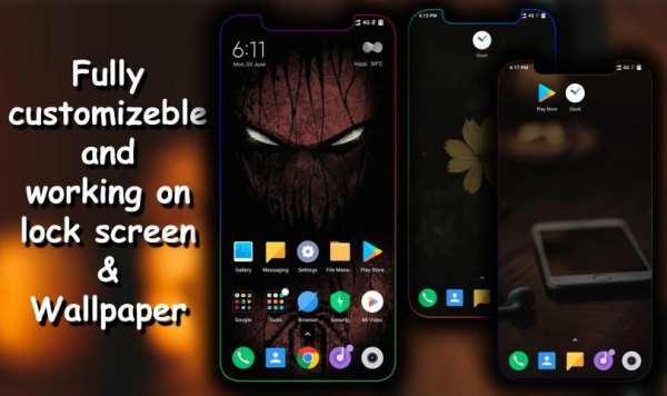 Borderlight Live Wallpaper : Edge lighting screenshot 2