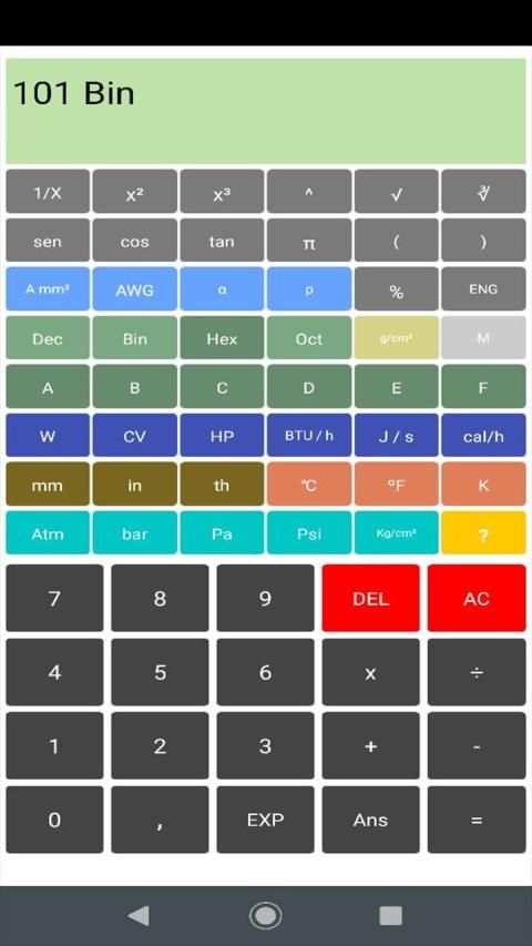 CONVERCAL - Calculadora - Conversão screenshot 4