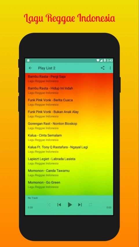 Lagu Reggae Indonesia Offline screenshot 2