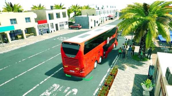 Heavy Bus Driving Simulator :Coach Bus Racing Game स्क्रीनशॉट 7