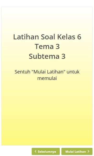 Latihan Soal SD Kelas 6 Tema 3 screenshot 2