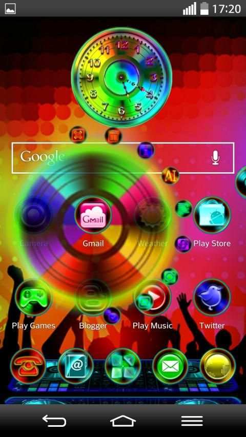 Next Launcher 3D Theme ClubMix 5 تصوير الشاشة