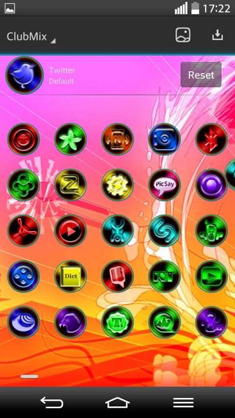 Next Launcher 3D Theme ClubMix 3 تصوير الشاشة
