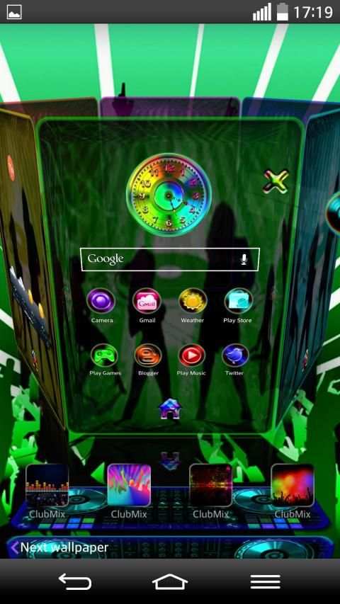 Next Launcher 3D Theme ClubMix 7 تصوير الشاشة