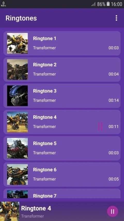 Transformer - RINGTONES and WALLPAPERS 5 تصوير الشاشة