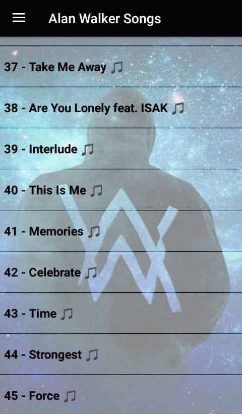 Alan WALKER SONGS 2019 OFFLINE ( 46 SONGS ) screenshot 2