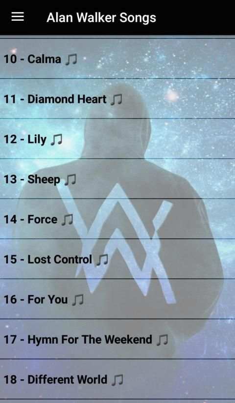 Alan WALKER SONGS 2019 OFFLINE ( 46 SONGS ) screenshot 6