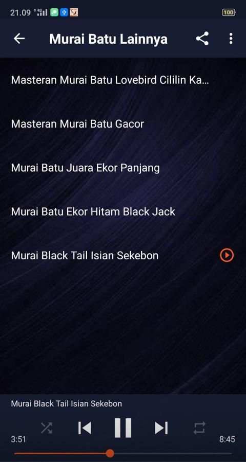 Suara Murai Batu Full Isian MP3 Offline скриншот 1