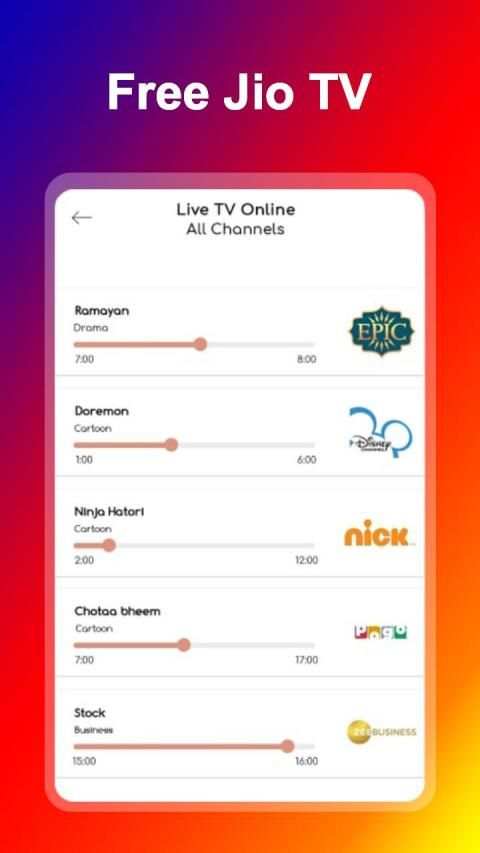 Free Jio TV * HD Guide स्क्रीनशॉट 3
