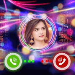 Color Caller Screen LED Flashlight Mobile theme आइकन