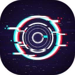 Glitch Selfie Camera Effect - Camera VHS Camcorder icon