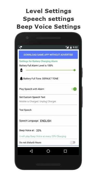 Battery Full Alarm स्क्रीनशॉट 3