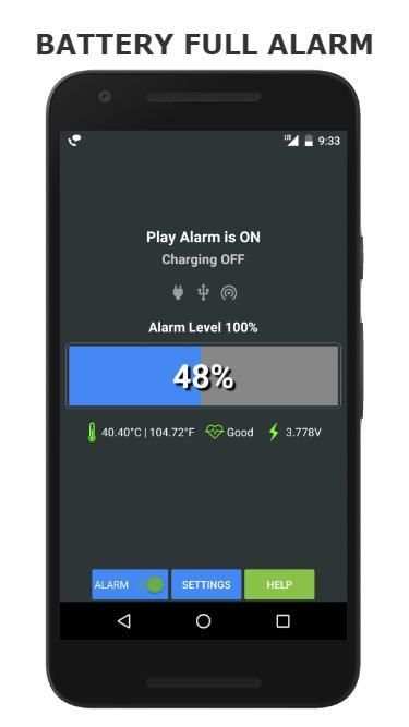 Battery Full Alarm स्क्रीनशॉट 2