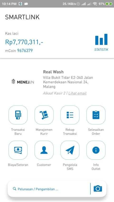 Aplikasi Kasir Laundry - Smartlink screenshot 1