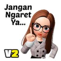 Stiker Cewe Cantik WAStickerApps