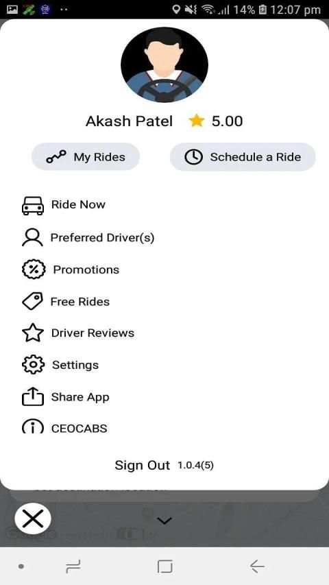 CEO CABS - Book cab for ride screenshot 6