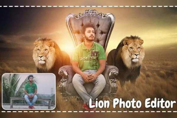 Lion Photo Editor स्क्रीनशॉट 3