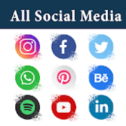 All social media and social network in one app icon