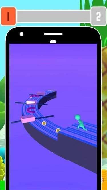Fast Funny Racing 3D Dash Adventure स्क्रीनशॉट 1