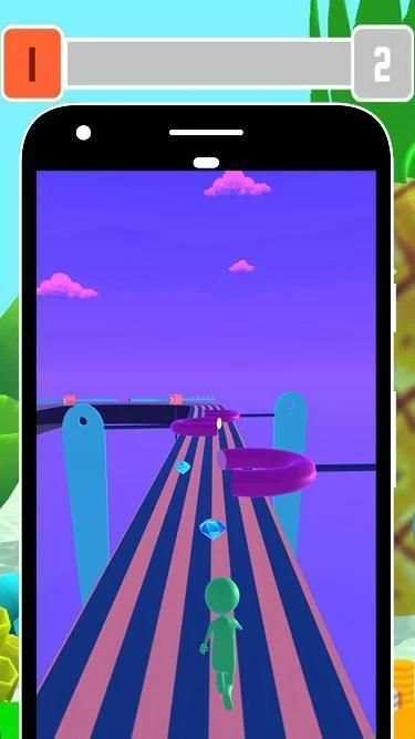 Fast Funny Racing 3D Dash Adventure स्क्रीनशॉट 2