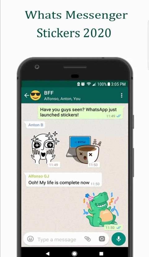 Free Whats Messenger Stickers 2020 screenshot 2